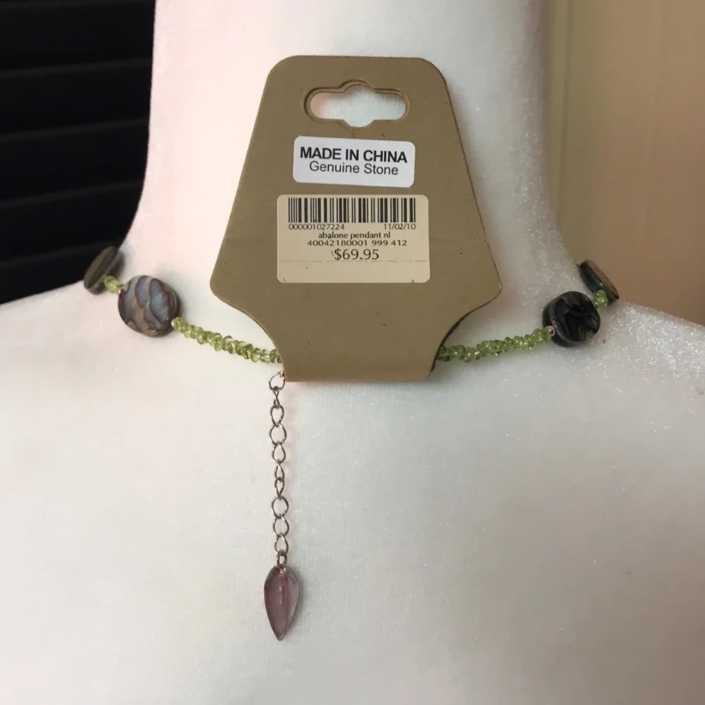 Coldwater Creek Abalone necklace‎ NWT